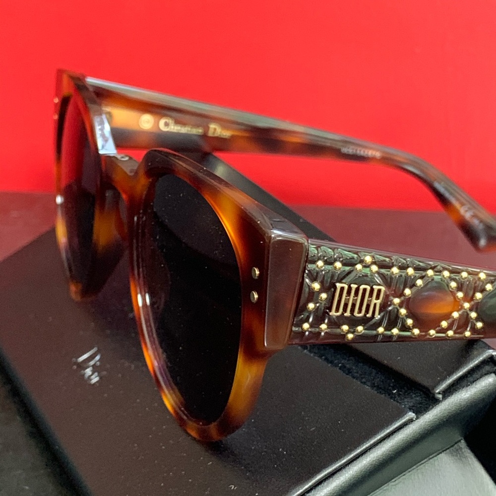 DIOR Tortoiseshell & Gold Sunglasses NIB!!